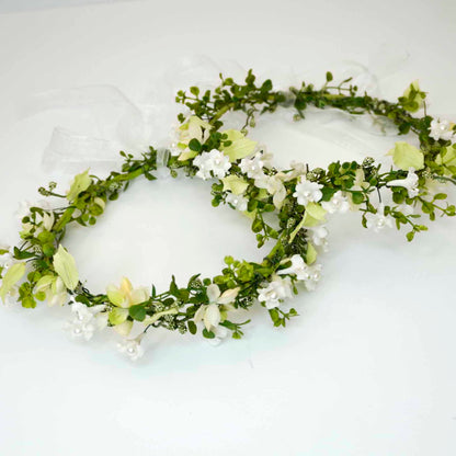 Porcelain Flowers Head Crown - Adult & Child Options
