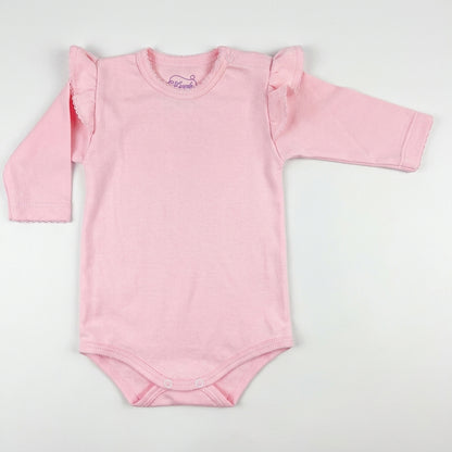 Ruffle Cap Sleeve Pima Cotton Baby Bodysuit