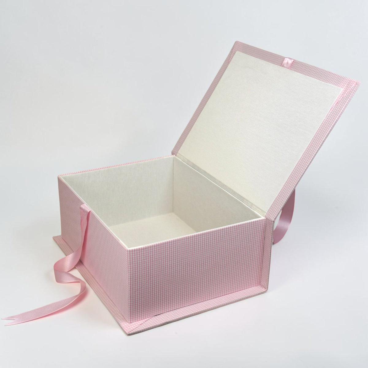 Seersucker Check Cotton - Medium Keepsake Box