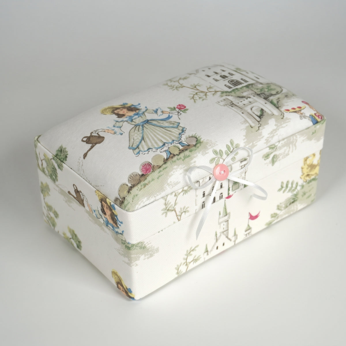 Over the Moon Nursery Rhyme Toile Toile – Small Baby Keepsake Box