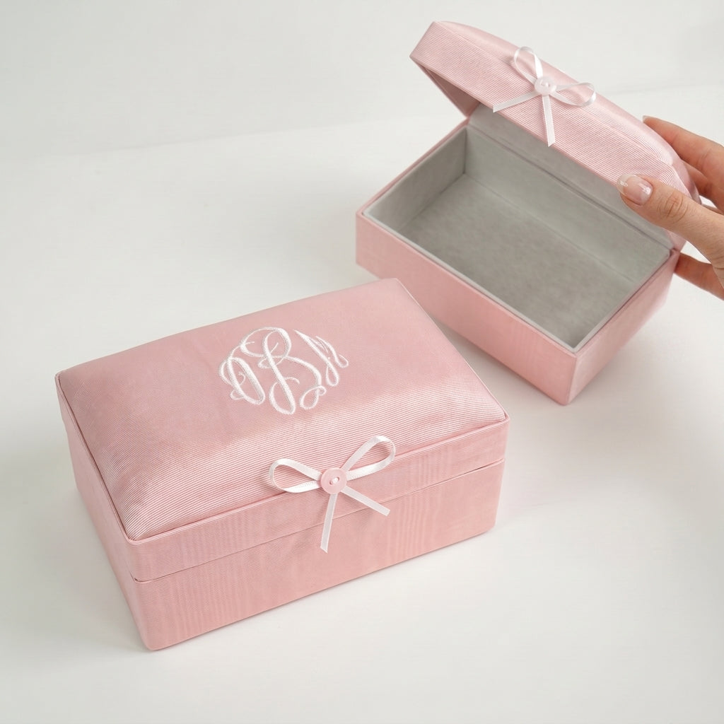Solid Moiré – Small Baby Keepsake Box