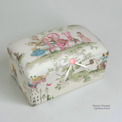 Over the Moon Nursery Rhyme Toile Toile – Small Baby Keepsake Box
