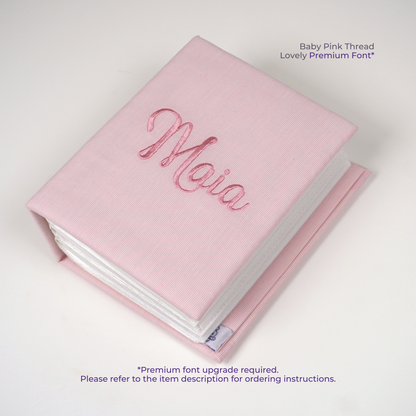Micro Stripe Cotton - Small Hardbound Photo Album