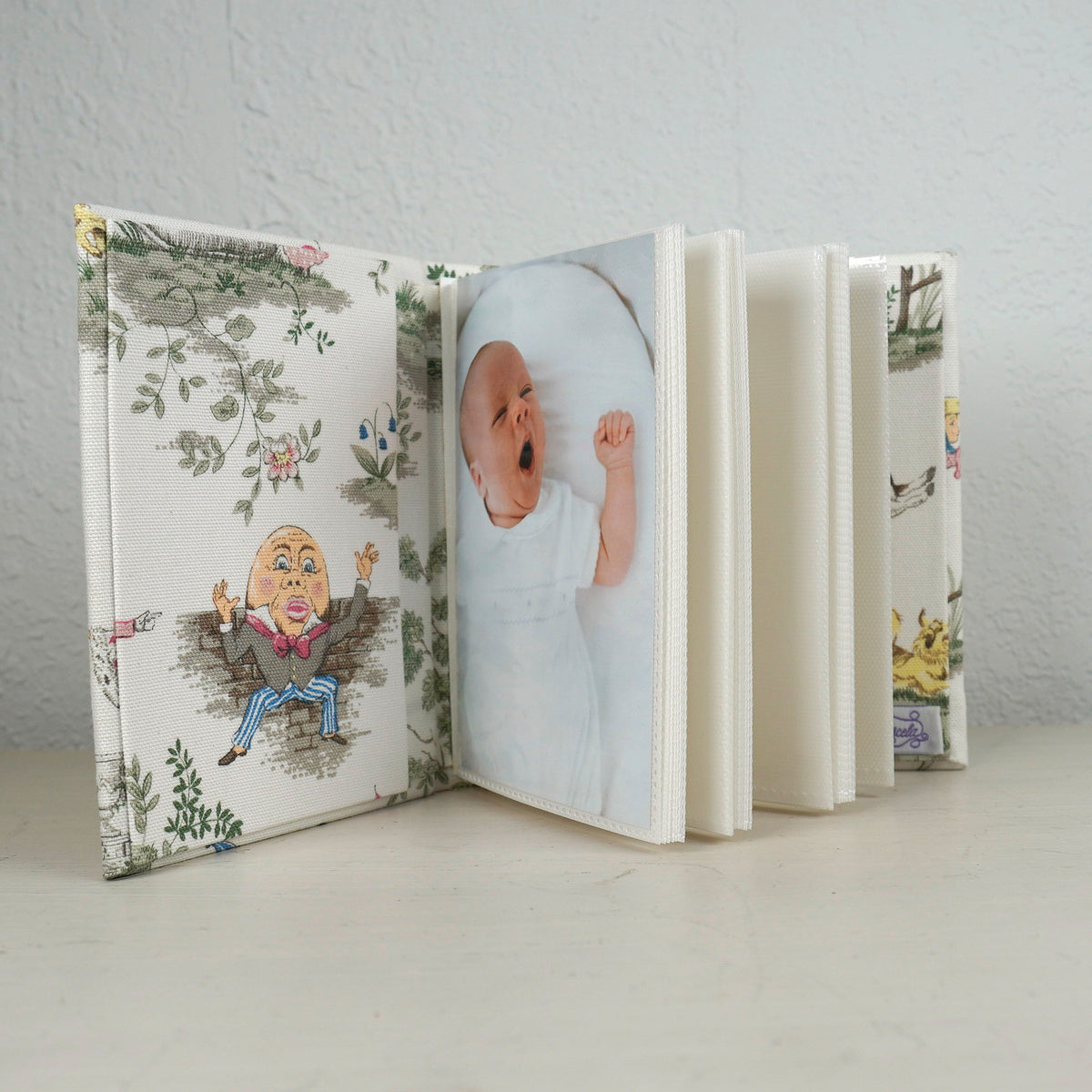 Over the Moon Nursery Rhyme Toile – Small Hardbound Photo Album