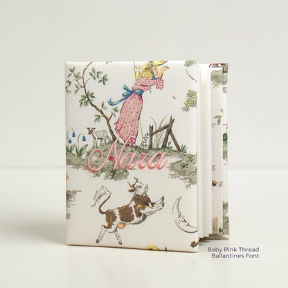 Over the Moon Nursery Rhyme Toile – Small Hardbound Photo Album