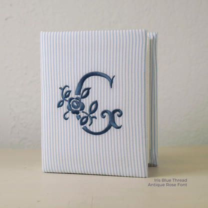 Seersucker Striped Cotton – Small Hardbound Photo Album