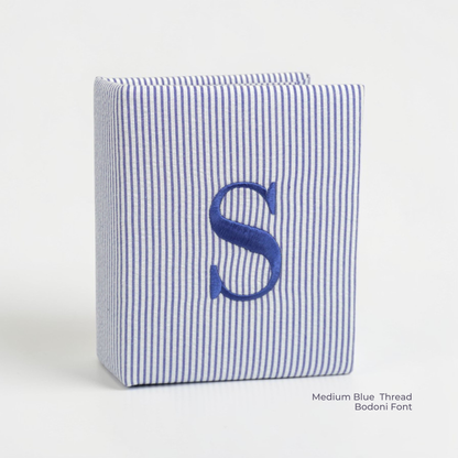 Seersucker Striped Cotton – Small Hardbound Photo Album