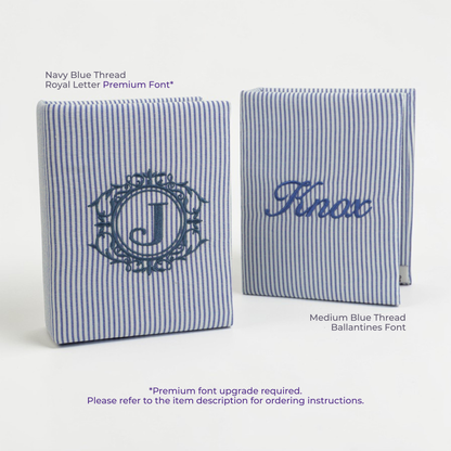 Seersucker Striped Cotton – Small Hardbound Photo Album