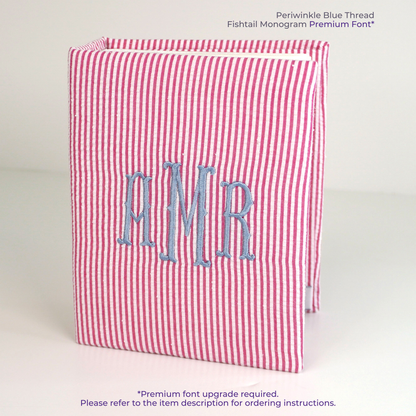 Seersucker Striped Cotton – Small Hardbound Photo Album