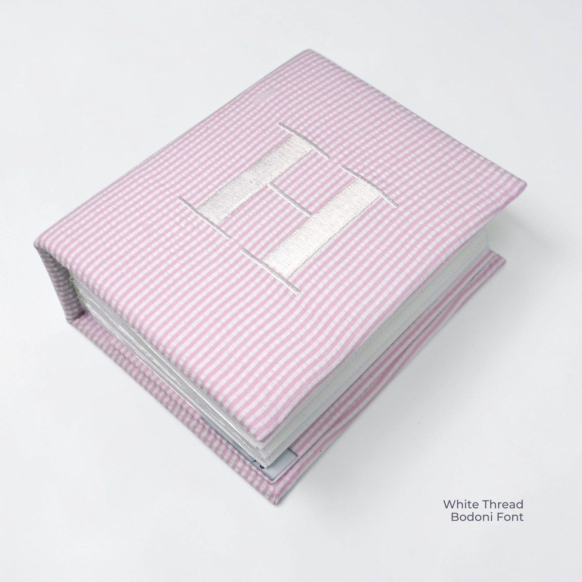 Seersucker Striped Cotton – Small Hardbound Photo Album
