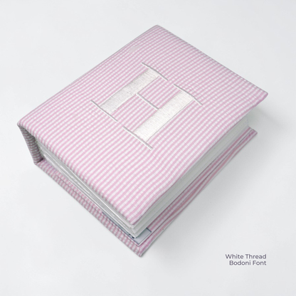 Seersucker Striped Cotton – Small Hardbound Photo Album