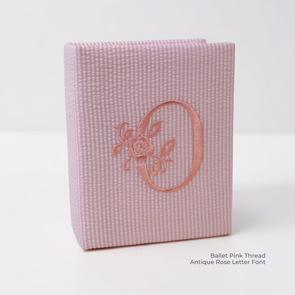 Seersucker Striped Cotton – Small Hardbound Photo Album