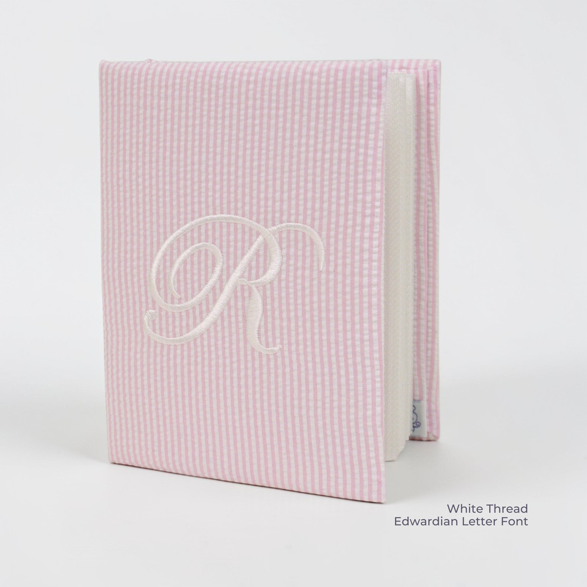 Seersucker Striped Cotton – Small Hardbound Photo Album