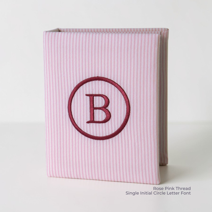 Seersucker Striped Cotton – Small Hardbound Photo Album