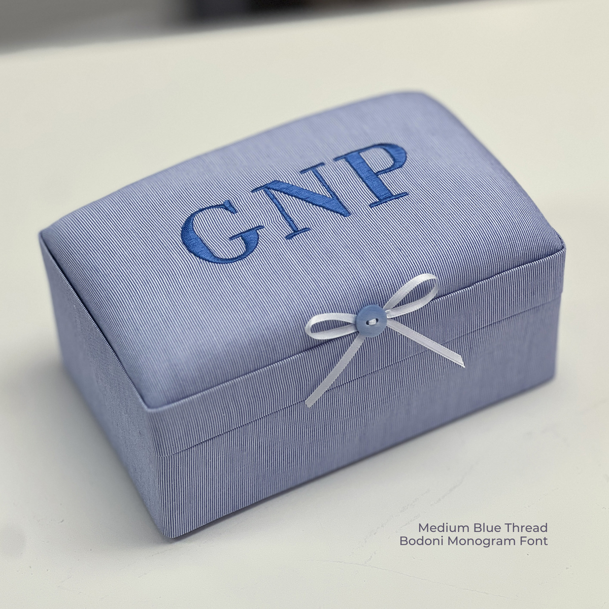 Micro Stripe Cotton – Small Baby Keepsake Box