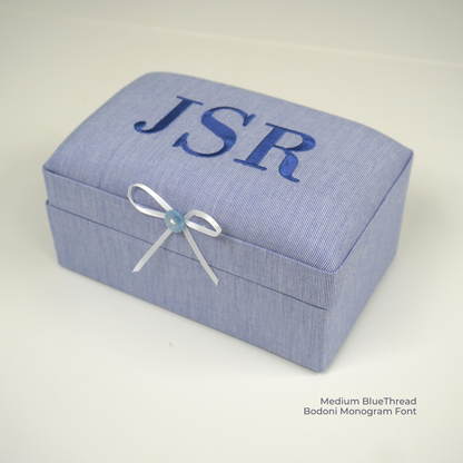 Micro Stripe Cotton – Small Baby Keepsake Box
