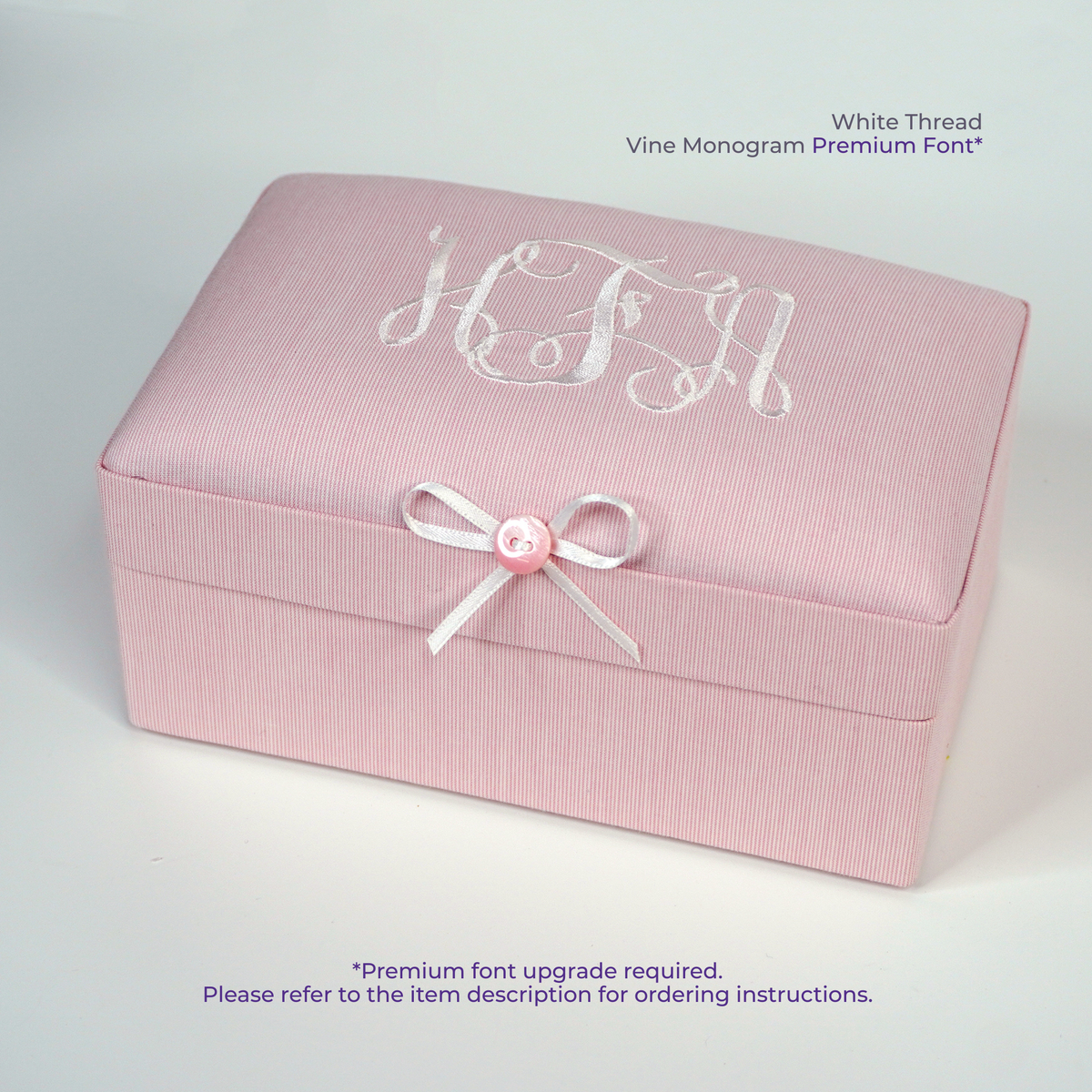 Micro Stripe Cotton – Small Baby Keepsake Box