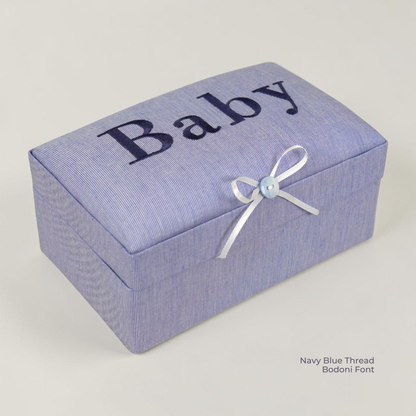 Micro Stripe Cotton – Small Baby Keepsake Box
