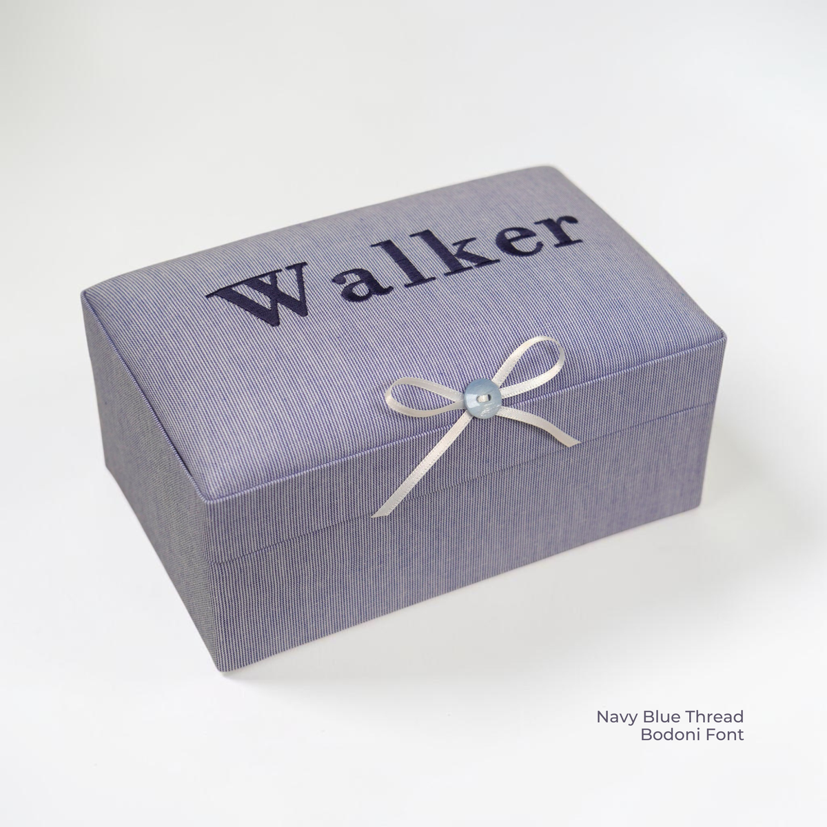 Micro Stripe Cotton – Small Baby Keepsake Box