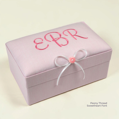 Micro Stripe Cotton – Small Baby Keepsake Box