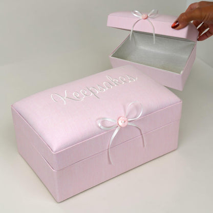 Micro Stripe Cotton – Small Baby Keepsake Box