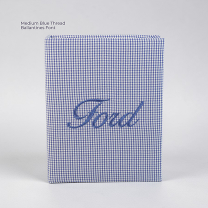 Seersucker Check Cotton – Small Hardbound Photo Album