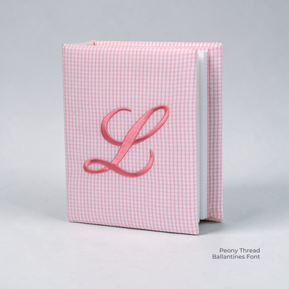 Seersucker Check Cotton – Small Hardbound Photo Album