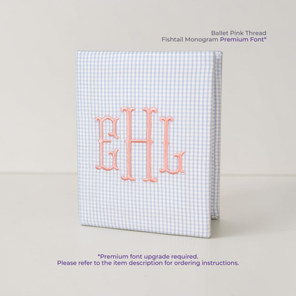 Seersucker Check Cotton – Small Hardbound Photo Album