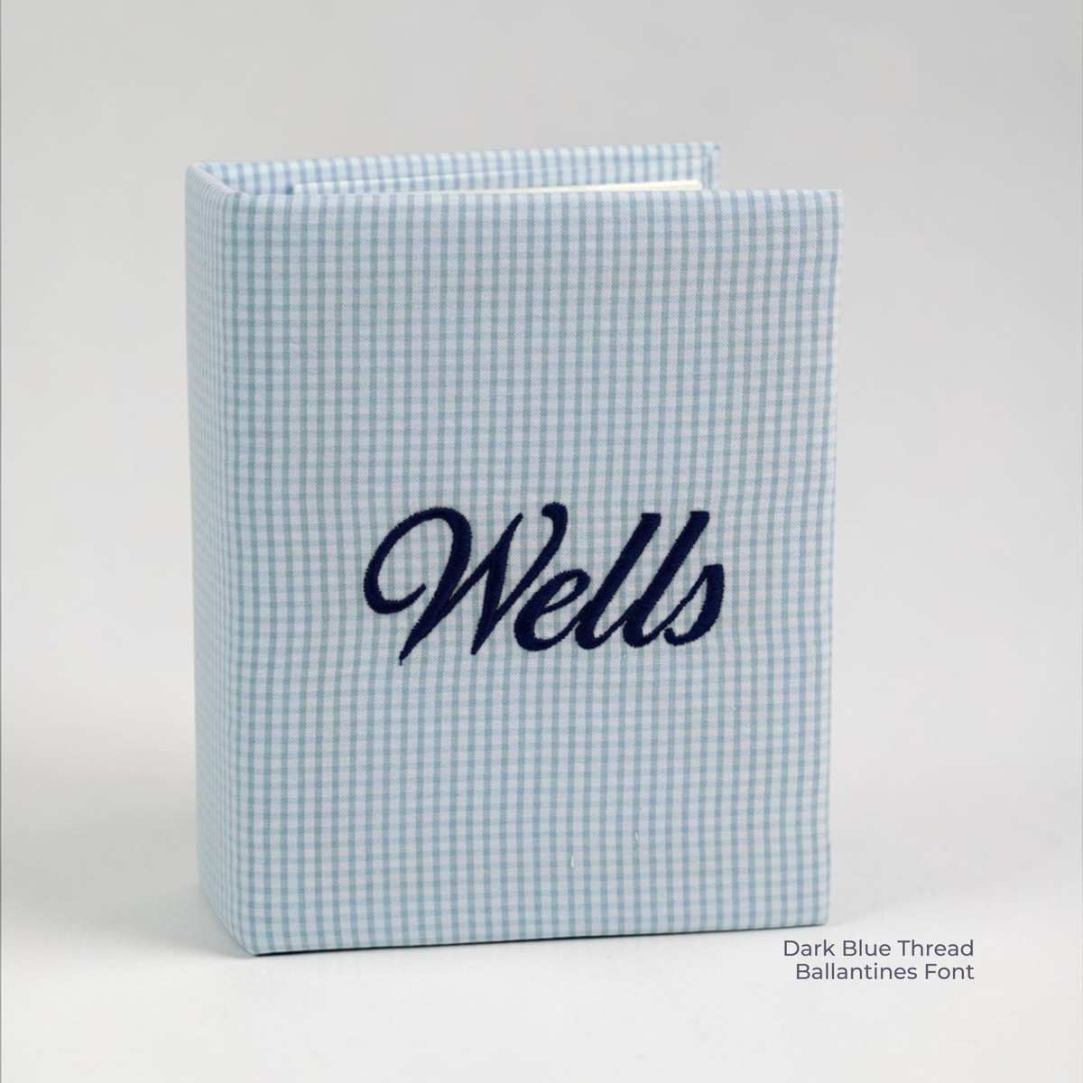 Seersucker Check Cotton – Small Hardbound Photo Album