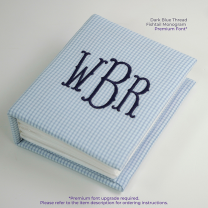 Seersucker Check Cotton – Small Hardbound Photo Album