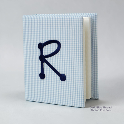 Seersucker Check Cotton – Small Hardbound Photo Album