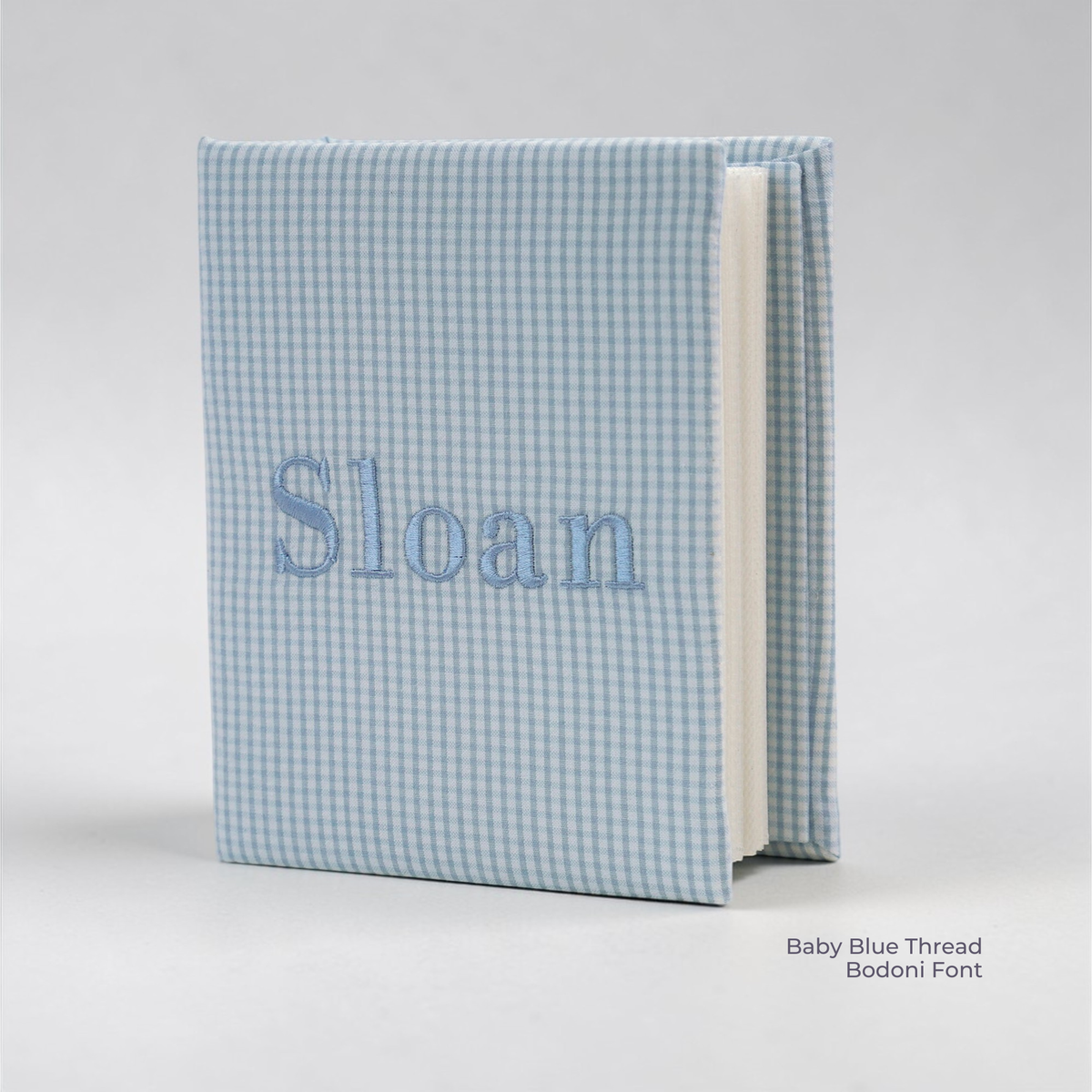 Seersucker Check Cotton – Small Hardbound Photo Album