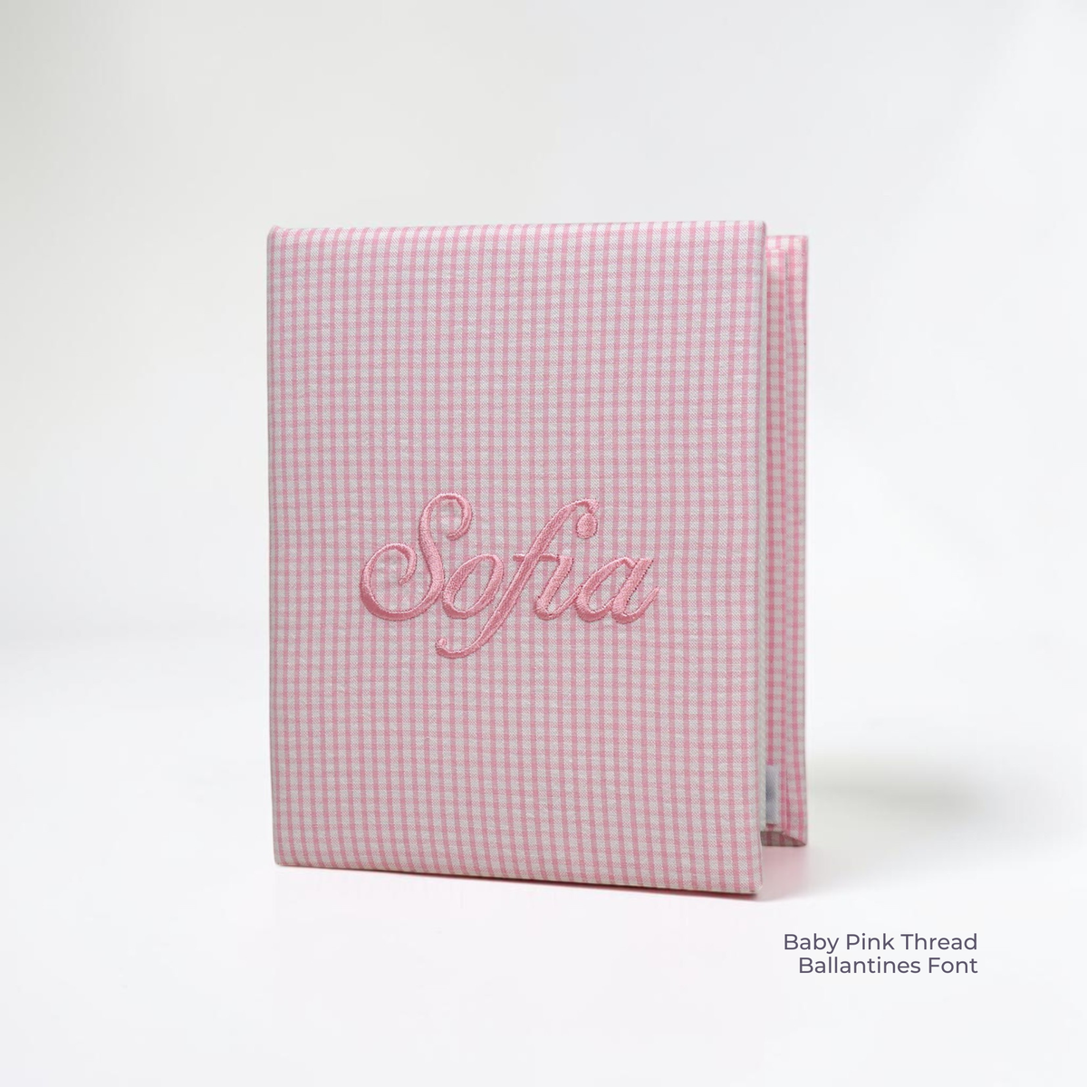 Seersucker Check Cotton – Small Hardbound Photo Album