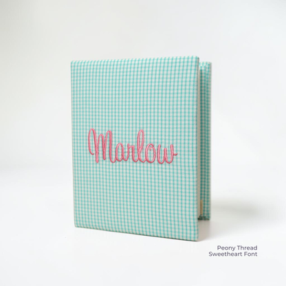 Seersucker Check Cotton – Small Hardbound Photo Album