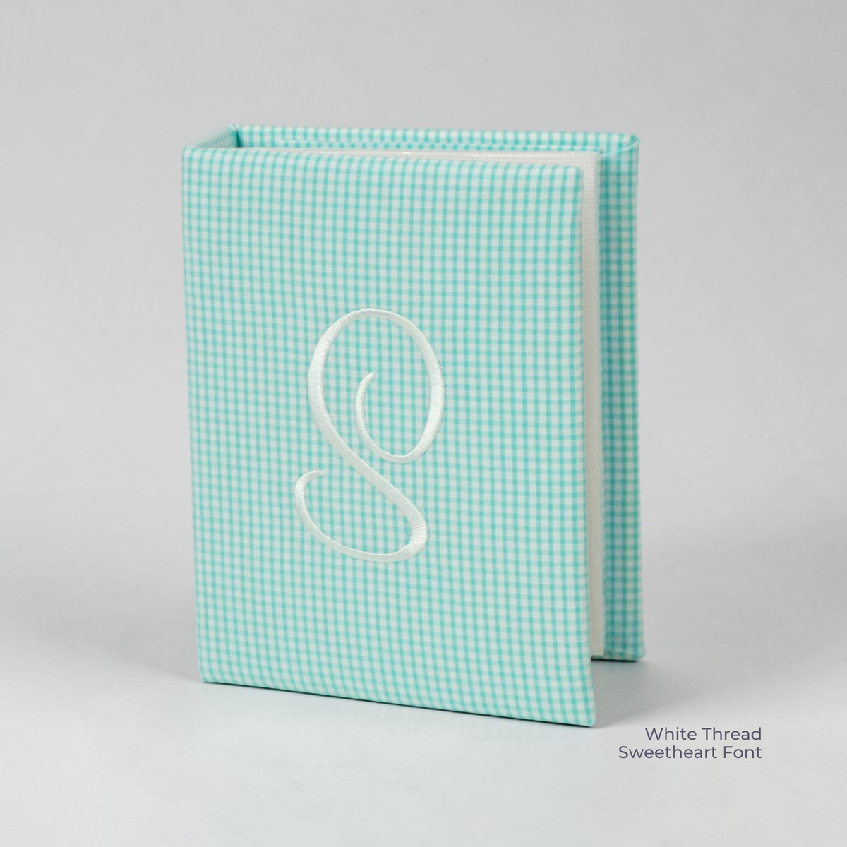 Seersucker Check Cotton – Small Hardbound Photo Album