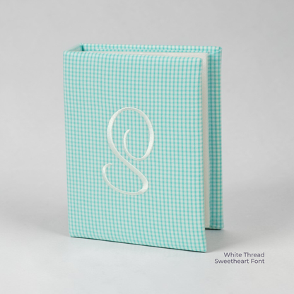 Seersucker Check Cotton – Small Hardbound Photo Album