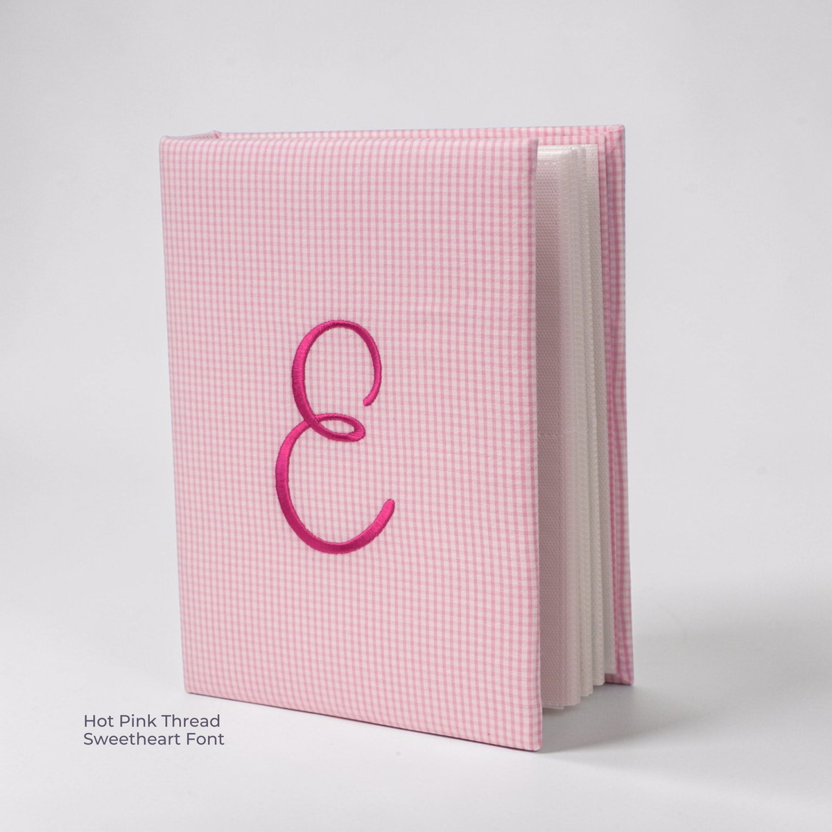 Seersucker Check Cotton – Small Hardbound Photo Album