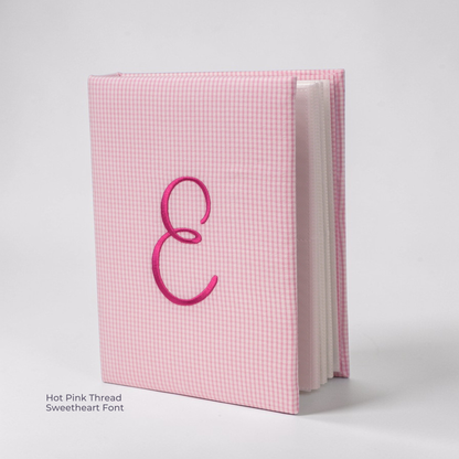 Seersucker Check Cotton – Small Hardbound Photo Album
