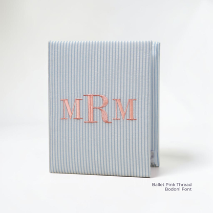 Seersucker Striped Cotton – Small Hardbound Photo Album