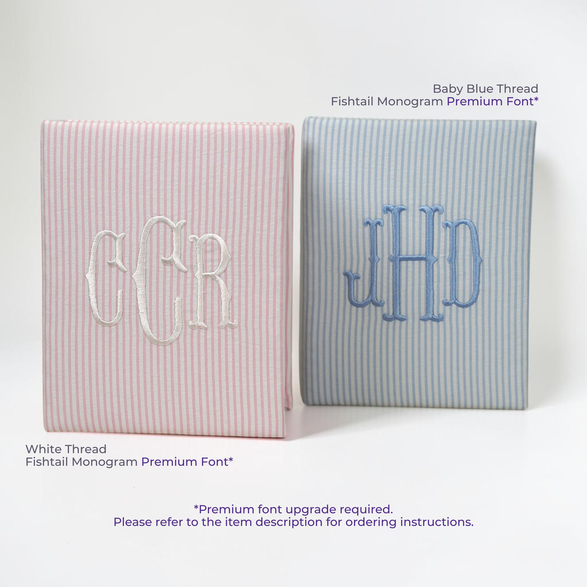 Seersucker Striped Cotton – Small Hardbound Photo Album