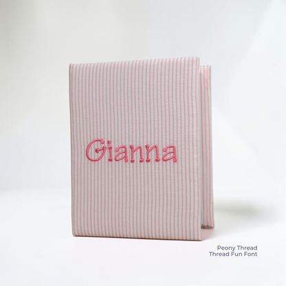 Seersucker Striped Cotton – Small Hardbound Photo Album