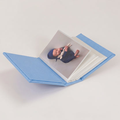 Swiss Batiste Boy Bonnet with Flowers on Piqué Cotton – Small Hardbound Photo Album