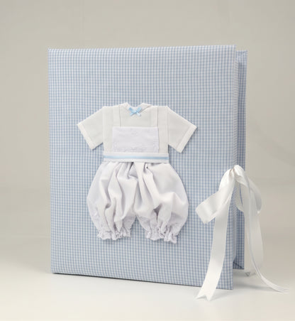 Swiss Batiste Jumper on Seersucker Check  - Medium Keepsake Box