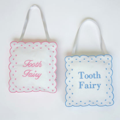 Personalized Tooth Fairy Hanging Sign Pillow