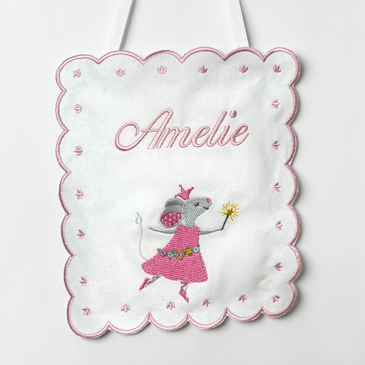 Tooth Fairy “Ratoncita Pérez” Hanging Sign Pillow