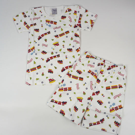 Trains Pima Cotton Short Sleeve & Shorts