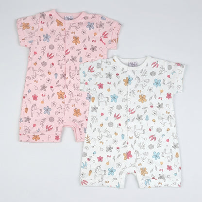Unicorn Pima Cotton Baby Romper