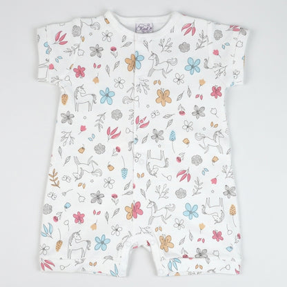Unicorn Pima Cotton Baby Romper