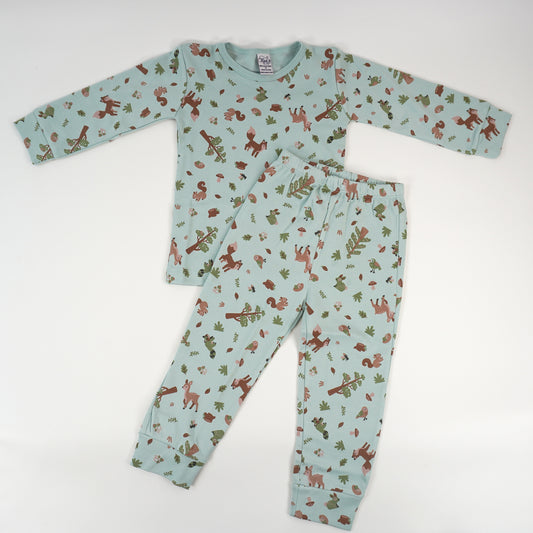 Woodland Pima Cotton Long Sleeve Shirt & Pant Set