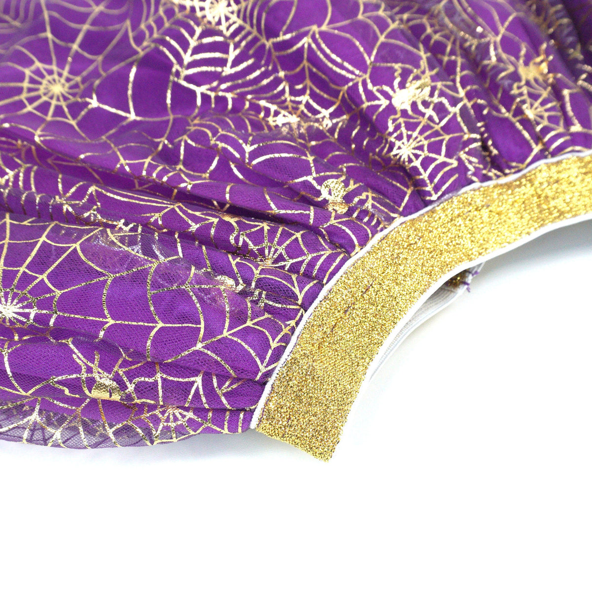 Gold Spider Web Purple Tutu Skirt
